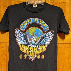 Vintage Van Halen 1984 "Tour Of The World" T-Shirt - image 1